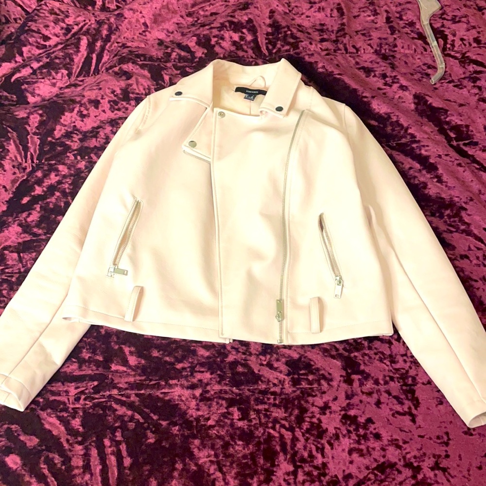 Forever 21 Leather Pink Jacket
